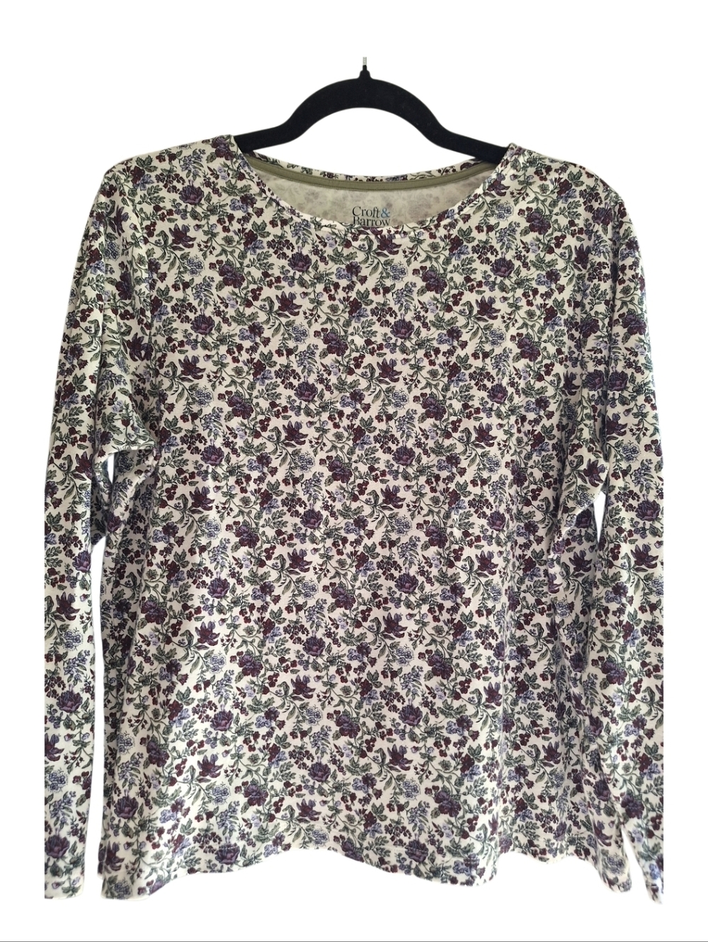 Croft & Barrow The Classic Tee - Soft Floral Print XLP